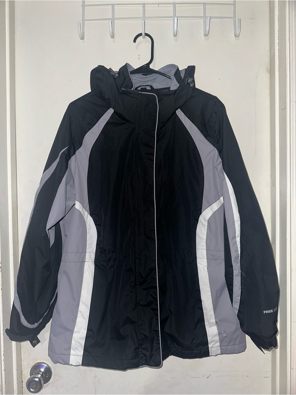 Black and Gray Snow Winter Jacket